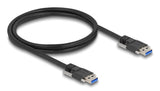 Delock Usb 5 Gbps Cable Typ-A Stecker Zu Typ-A Stecker Mit Schraubenabstand 19 Mm   M3 Schrauben 1 M Schwarz