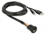 Delock 85718 Cable Usb 1,5 M Usb A Negro, Cable Alargador Negro, 1,5 M, Usb A, Usb A, Negro