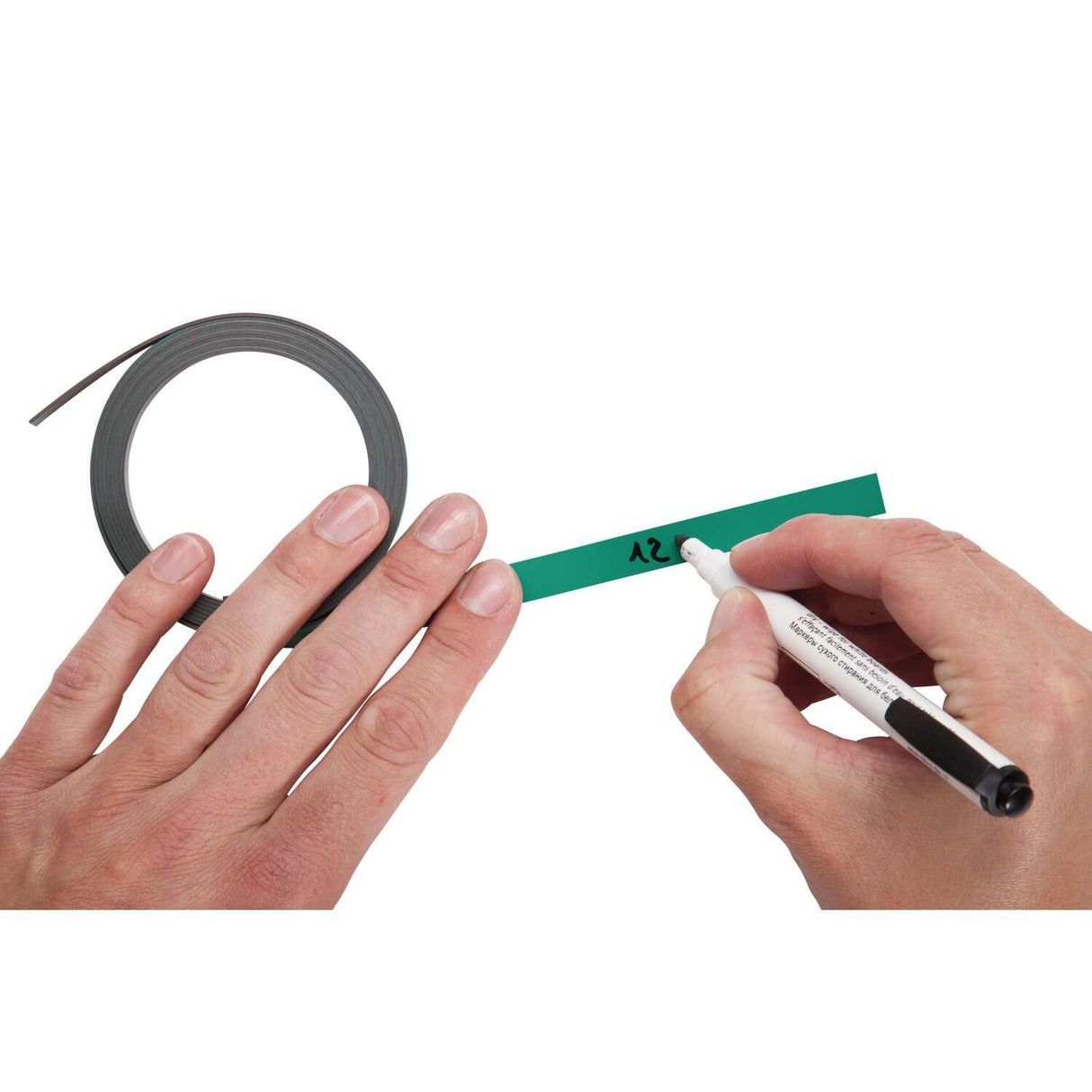 Maul Magnetmreifen, 1cm X100 Cm, 2 M. Verde