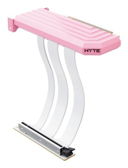 Hyte Pcie 5.0 Hyper Riser, Cable De Extensión Rosa/Blanco, 20cm Acc-Hyte-Pcie50-Sm