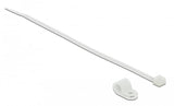 Delock Befestigungsschelle 7,9 Mm Mit Cablebinder L 250 X B 3,6 Mm Weiss