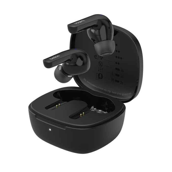 Auriculares  Belkin Soundform Motion Auriculares True Wireless Stereo [Tws] Dentro De Oído Llamadas/Música/Deporte/Uso Diario Bluetooth Negro