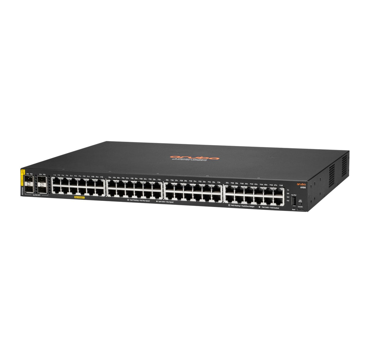 EAN 190017612263 - HPE Aruba Networking CX 6100 48G Class4 PoE 4SFP+ 740W Gestionado L3 Gigabit Ethernet (10/100/1000) Energí imagen 2