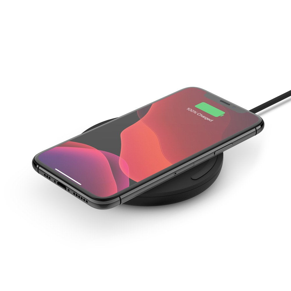 Cargador Qi Inalambrico Belkin 10w +Adaptador Ca Negro