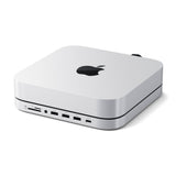 Satechi St-Gmmshs Base Para Portátil Y Replicador De Puertos Alámbrico Usb 3.2 Gen 2 (3.1 Gen 2) Type-C Blanco
