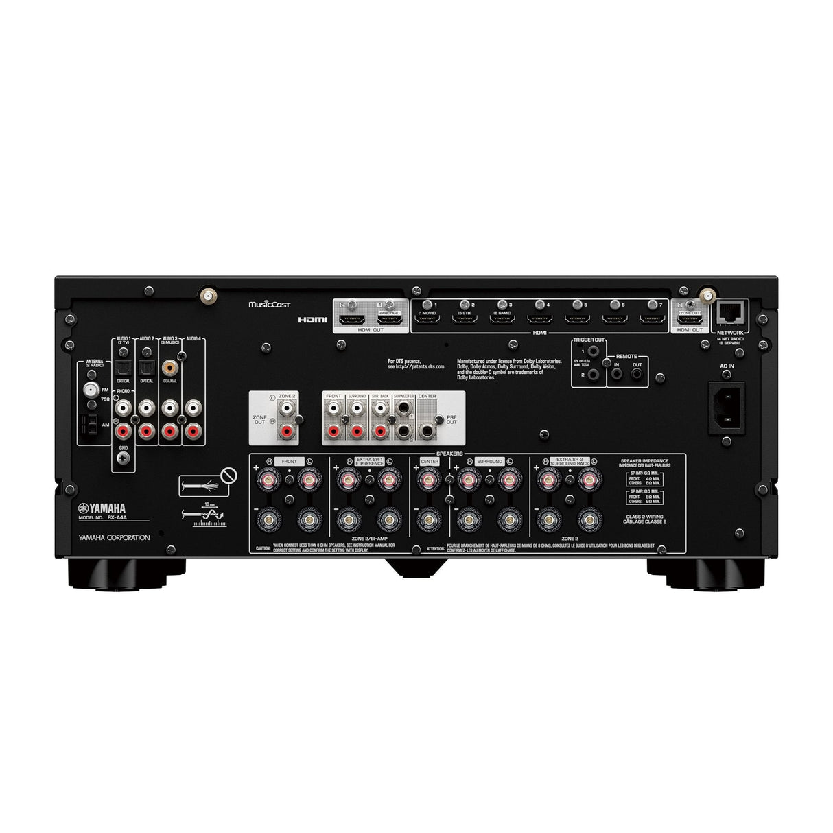 Yamaha Av-Receiver Avreceiver Rx-A4a Rxa4a Negro Negro (Rxa4abl)