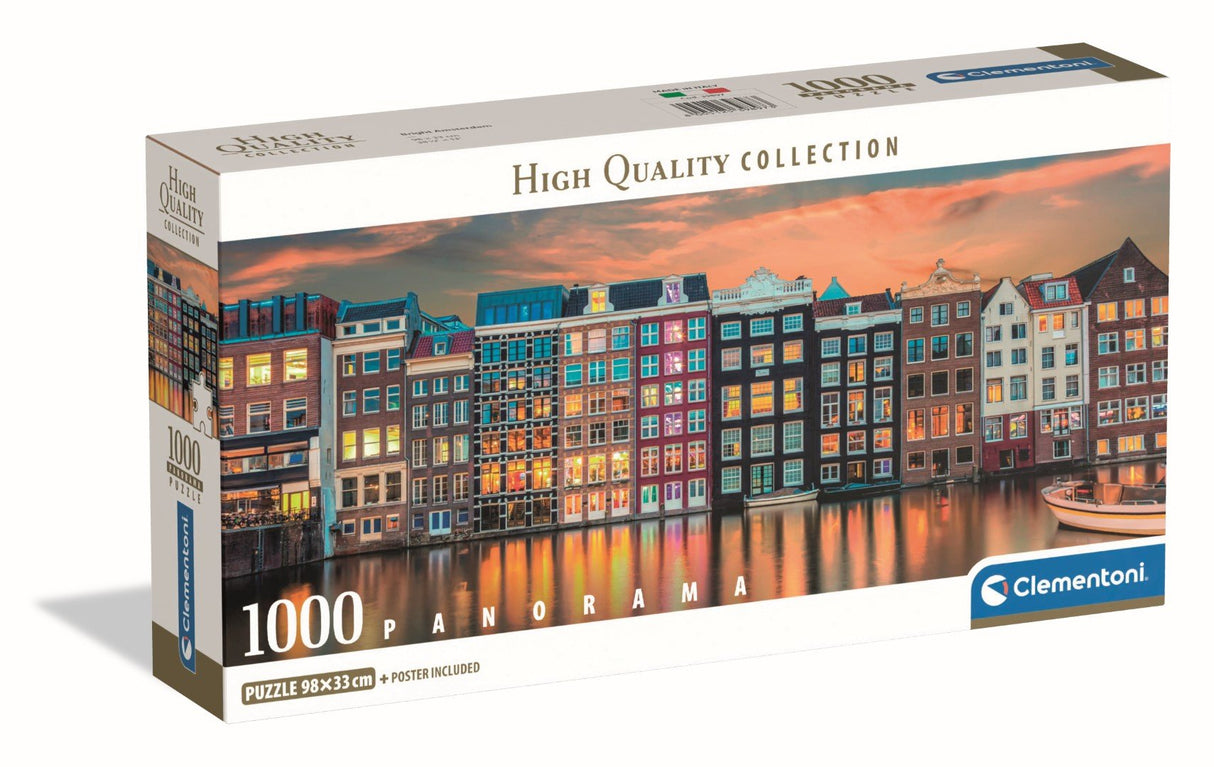 Puzzle Panorama Bright Amsterdam High Quality 1000pzs