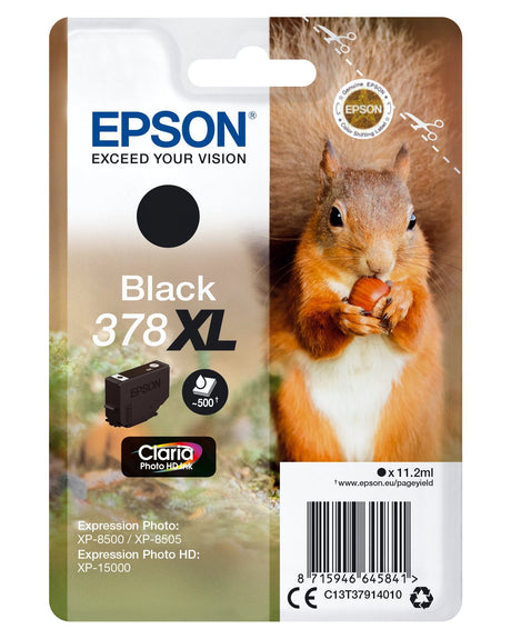 EAN 8715946645841 - Epson Squirrel C13T37914010 cartucho de tinta 1 pieza(s) Original Alto rendimiento (XL) Negro imagen 1