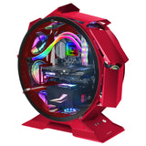 Caja Gaming Torre Circular Mars Gaming Mcorb Rojo