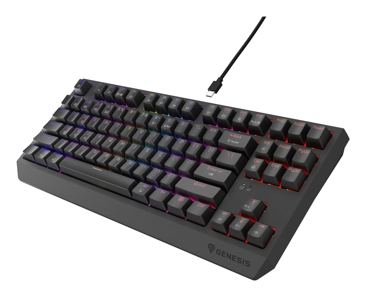 Genesis Thor 230 Tkl Wireless Czarna Rgb Outemu Silent Lemon