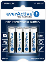 Pilas Alcalinas Everactive Pro Alkaline Lr6 Aa - Blister - 4 Piezas