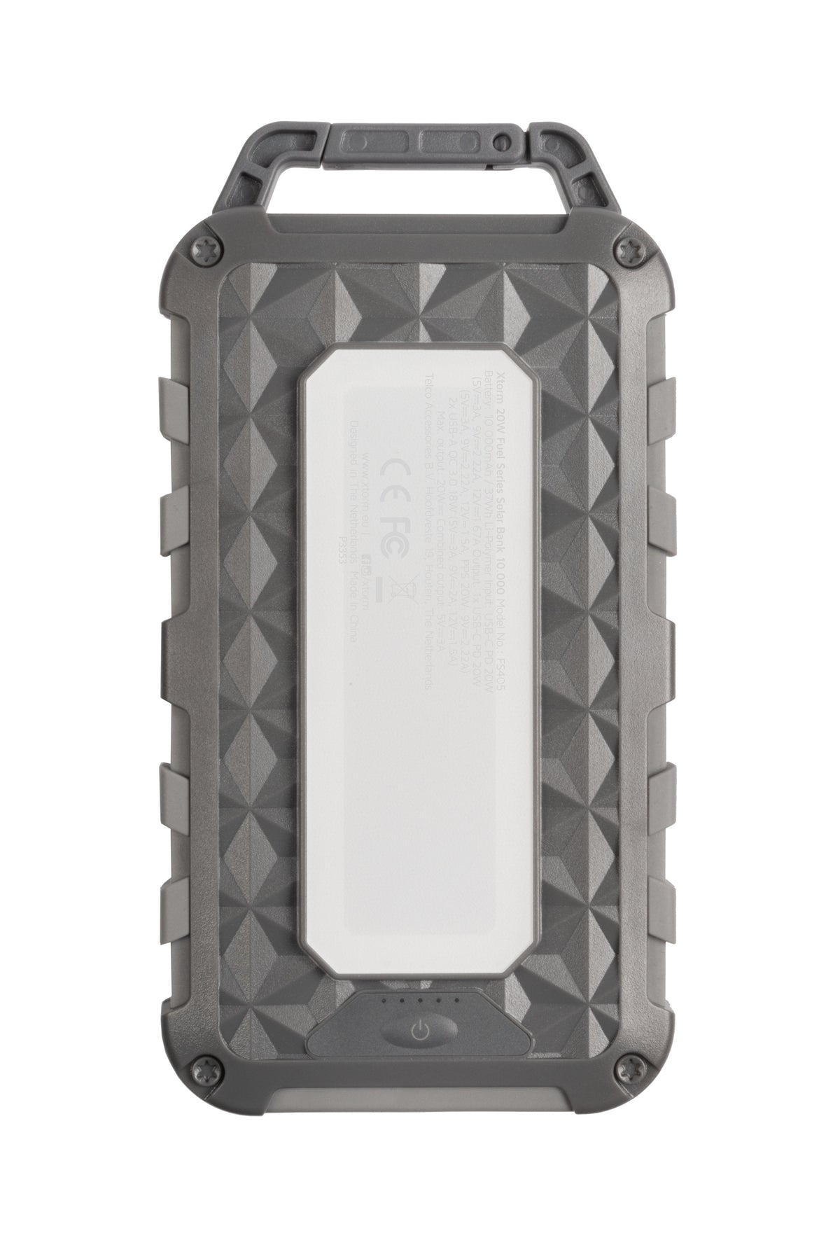 Powerbank Solar 10000mah Xtorm Fs405 Gris Oscuro Y Azul