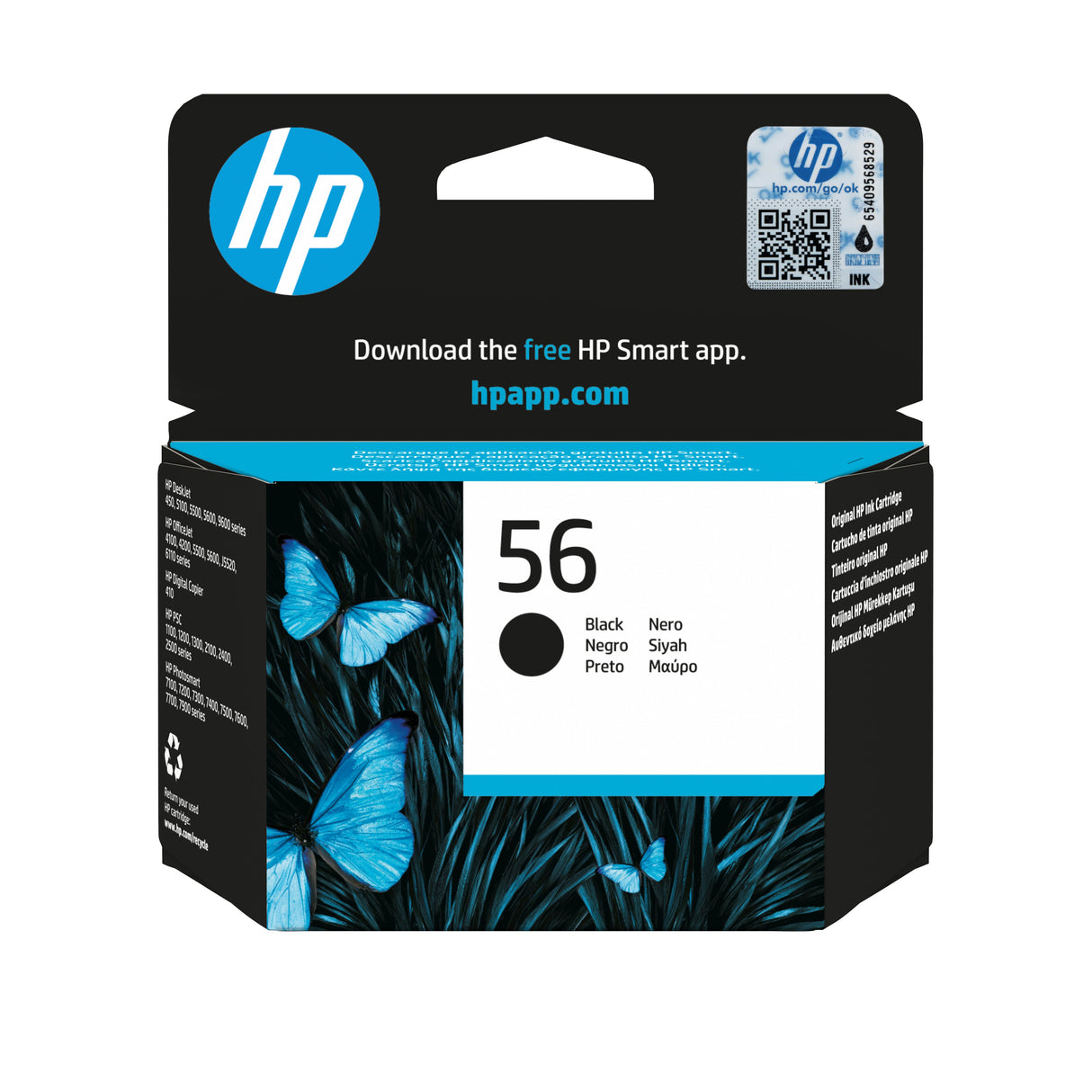 EAN 0725184712135 - HP 56 Black Original Ink Cartridge cartucho de tinta 1 pieza(s) Alto rendimiento (XL) imagen 1