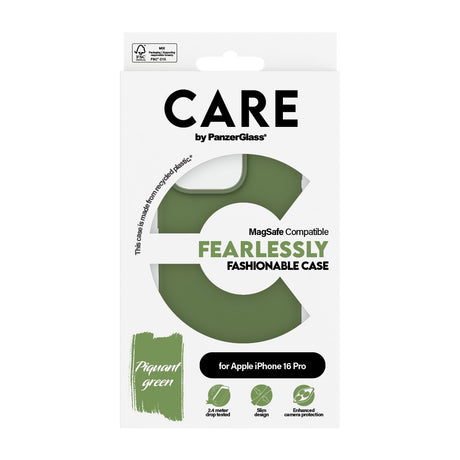 EAN 5715685004544 - PanzerGlass CARE™ by ® Case Green w. MagSafe iPhone 16 Pro funda para teléfono móvil Verde imagen 3
