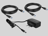 Delock 87736 Matriz De Conmutación, Interruptor/Conmutador Negro, 5 Gbit/S, Metal, Usb Tipo A, Usb Tipo B, 100 - 240 V, 50 ~ 60 Hz, 0.5 A