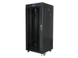 EAN 5901969430370 - Lanberg free standing rack 19inch cabinet 27U 600x600 glass door LCD flat pack black Rack o bastidor inde imagen 1