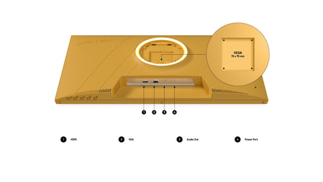EAN 4589511175767 - JAPANNEXT JN-I238FHD120F-HSP-YE pantalla para PC 60,5 cm (23.8") 1920 x 1080 Pixeles Full HD LCD Amarillo imagen 2