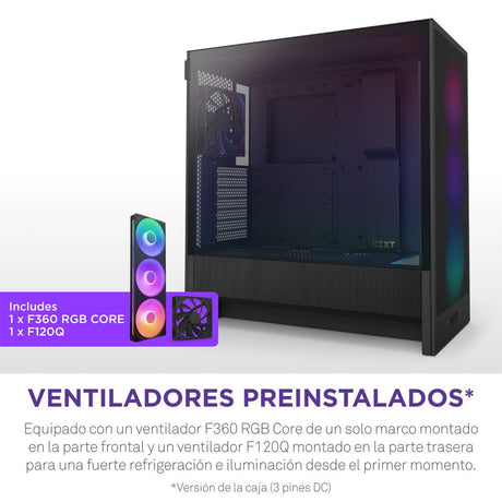 EAN 5056547205878 - NZXT H5 Flow RGB Midi Tower Negro imagen 11