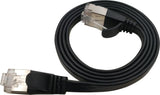 Flat U/Ftp Cat6a Black 3.5m Awg 32/7, Pvc, 1 85x6mm Stp-Fl6a-00350-Blk
