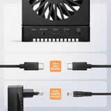 Adsa-M2c44 Stacja Dokujaca Usb4 Dla 4x M.2 Nvme Ssd Z Funkcja Klonowania Dysków Bez Komputera