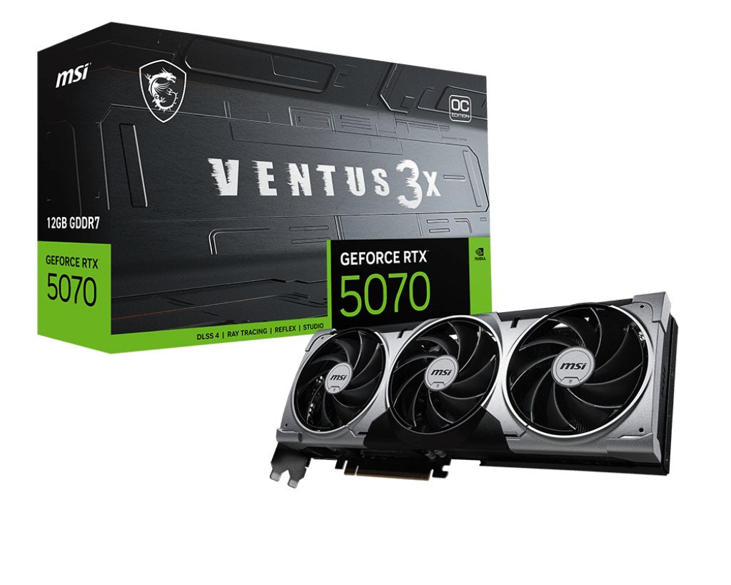 Rtx 5070 12gb Msi Ventus 3x Oc Gddr7 3 Fan