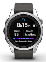 Garmin 7s Pro Solar Edition Silver Gray Smartwatch 42mm