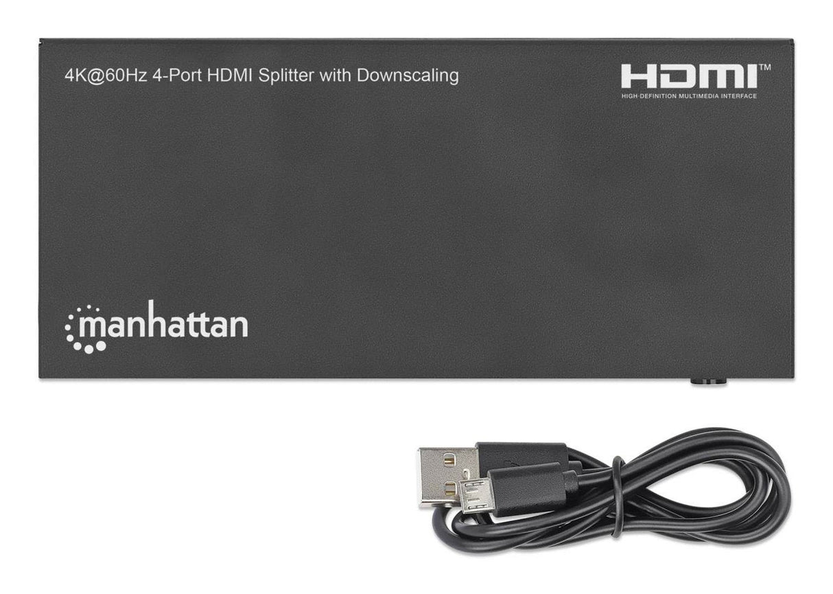 Manhattan 4k@60hz 4-Port Hdmi-Splitter