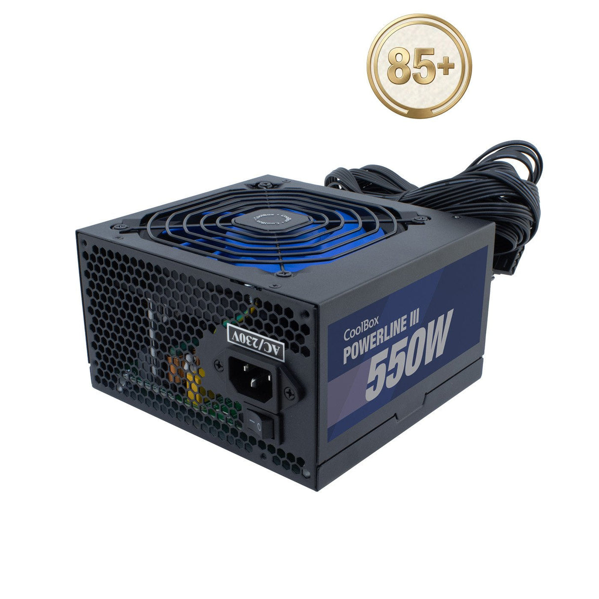 Fuente De Alimentacion Coolbox  Atx Powerline Iii 550w 85%Efi  Coo-Fapw3-550
