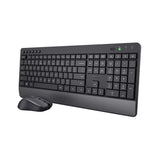 Trust Trezo Komfortables Set Aus Cableloser Tastatur Und Raton - Schwarz Ch