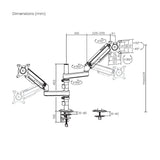 EAN 8435739904626 - AISENS DT32TSR-441 soporte para monitor 81,3 cm (32") Escritorio imagen 7