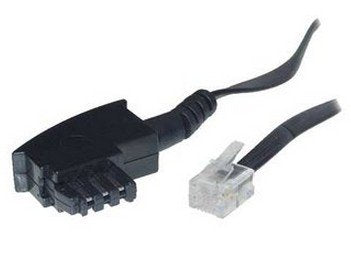 S-Conn 6m Tae-F  Rj 11 Negro, Transparente