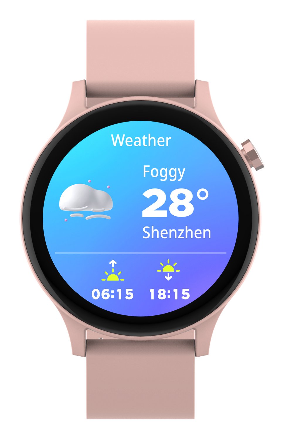 Smartwatch Denver Swc-338ro  3,51 Cm (1.38") Tft 44.5 Mm Digital 240 X 240 Pixeles Pantalla Táctil Rosa