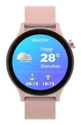 Smartwatch Denver Swc-338ro  3,51 Cm (1.38") Tft 44.5 Mm Digital 240 X 240 Pixeles Pantalla Táctil Rosa