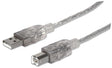 EAN 0766623340458 - Manhattan 340458 cable USB USB 2.0 3 m USB A Plata imagen 1