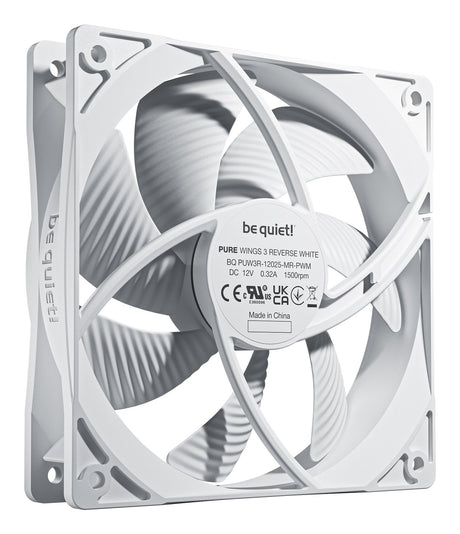 EAN 4260052193822 - be quiet! Pure Wings 3 120 mm PWM Reverse Triple Pack White Carcasa del ordenador Ventilador 12 cm Blanco imagen 2