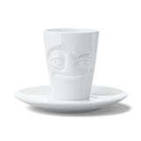 Fiftyeight Espresso Mug Con Henkel 80ml - Verschmitzt Blanco