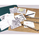 Talens Sakura Zentangle Tool Set 20 Tarjetas 89x89mm Blanco
