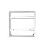 Oppl Ledpanelrc-Sl Sq625-Surface-Module-Wh-Ct Aufbaurahmen 625x625x65mm