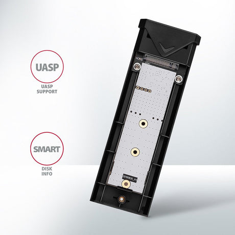 EAN 8595247908506 - Axagon EEM2-UB2 caja para disco duro externo Caja externa para unidad de estado sólido (SSD) Negro M.2 imagen 8