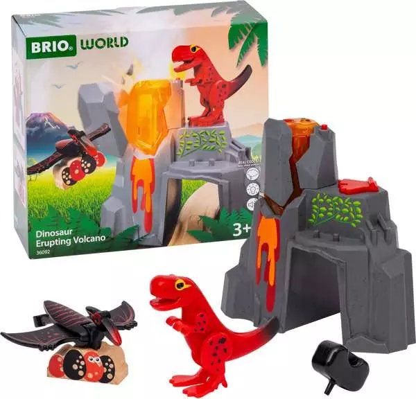 Brio World World Dinosaur Volcano Con Función De Brote, Tren 63609200