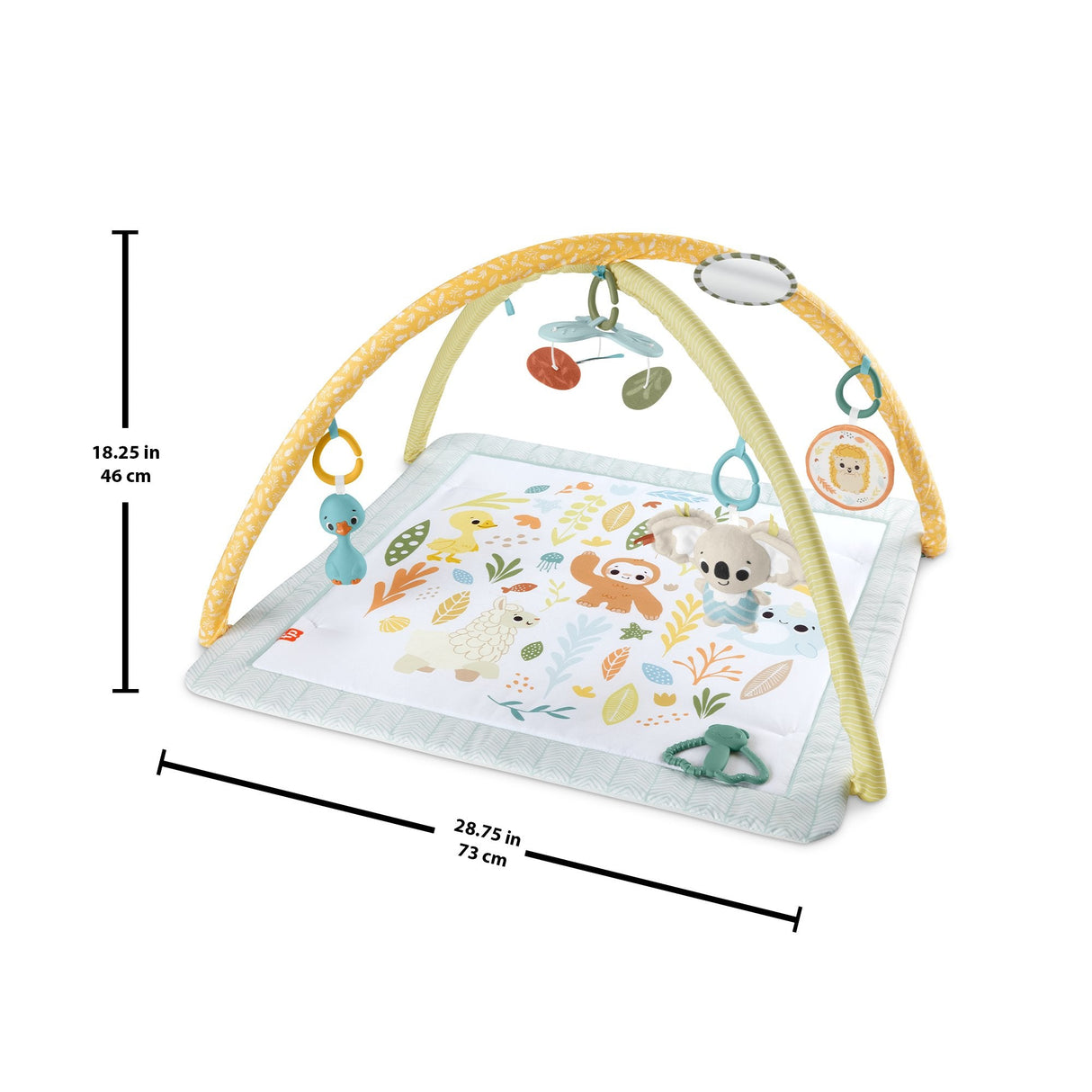 Gimnasio Para Recién Nacidos Simply Senses De Fisher-Price (Sensimals '24), Arco/Manta De Juego