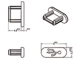 EAN 4043619640072 - DeLOCK 64007 tapa de seguridad para enchufe USB micro B Negro 10 pieza(s) imagen 2