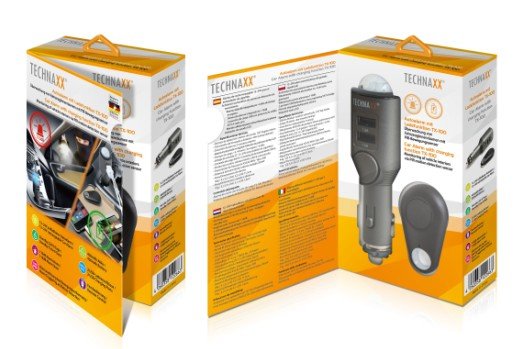 Alarm Samochodowy Z Ladowarka Usb 2 Porty Tx-100