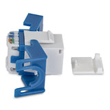 Startech.Com Cat6 Keystone Jack Módulo, Pack De 24 Rj45 Ethernet Keystone Conector Hembra, Utp Cat6 Wandbuchse, 180 Grad, Sin Herramientas, Blanco, Plano, Azul, Blanco, Rj-45, Conector Hembra, Conector Hembra, 10gbase-T