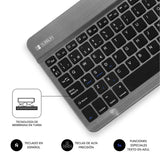 Teclado Bluetooth Subblim Sm0002 Smart Bt Grey Bt 3.0 Soft Touch Bateria 420mah Compatible Multidispositivo