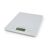 Nedis Bascula De Cocina  Digital  Cristal 3mm / Plastico   Blanco