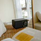 Sangean Wr-7 Plus Roble De Luz De Luna Radio Con Mueble De Madera Fm Bluetooth Aux