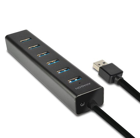 EAN 8595247903150 - Axagon HUE-SA7BP hub de interfaz USB 3.2 Gen 1 (3.1 Gen 1) Type-A 5000 Mbit/s Negro imagen 11