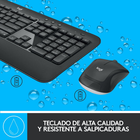 EAN 5099206077423 - Logitech 920-008680 teclado Ratón incluido Universal USB QWERTY Español Negro, Blanco imagen 5