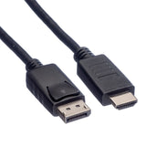 Roline 11.04.5779 Adaptador De Cable De Vídeo 1,5 M Displayport Negro